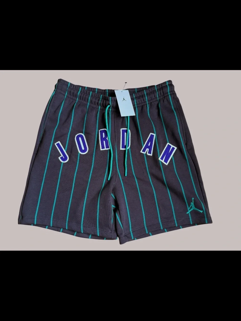 Nike Air Jordan Brooklyn Fleece Striped Diamond Short Men's Sz L New